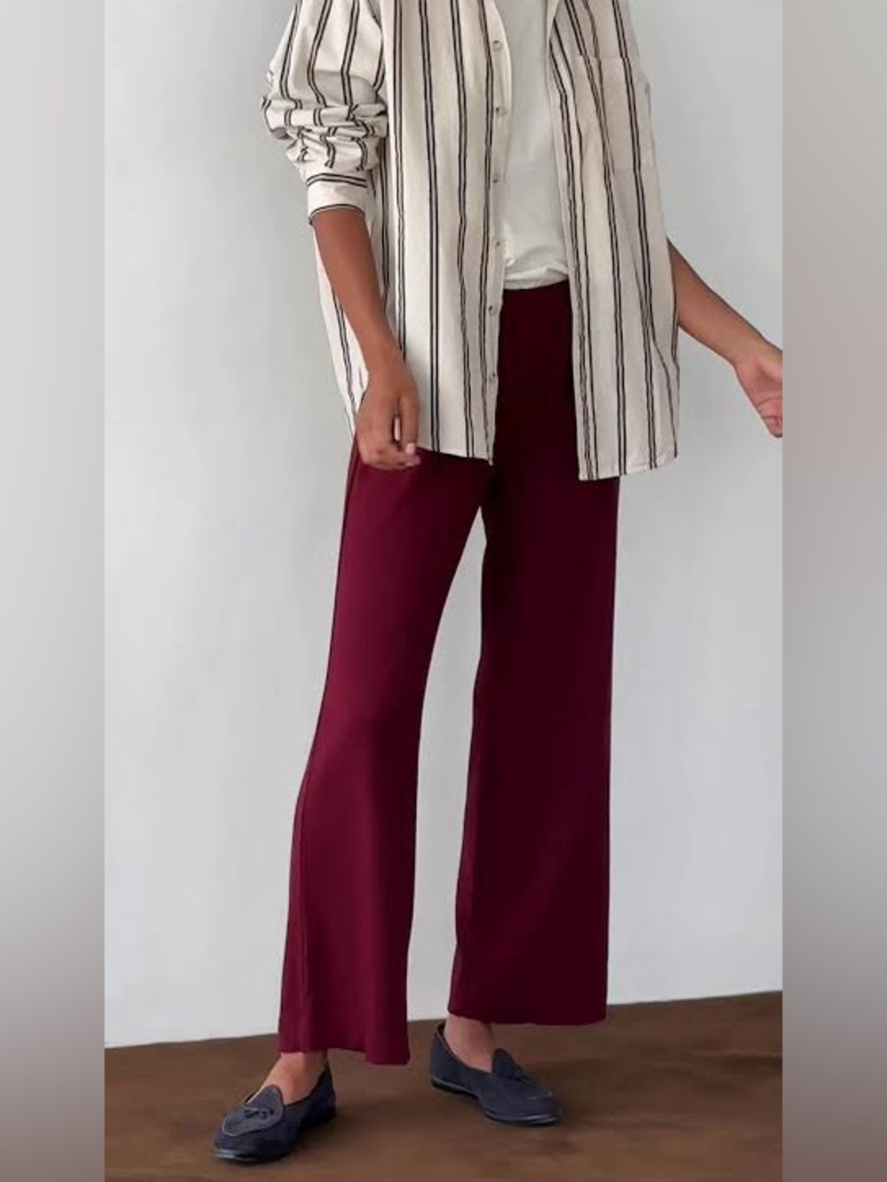 Donni Baby Rib Scallop Pant